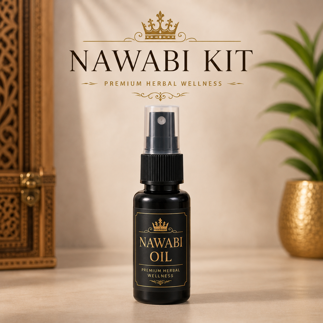 Nawabi Kit 3-in-1 Ayurvedic Formula for Hard Erection, Short Penis Size & Low Timing